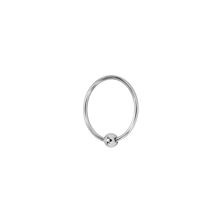 Single Torc, anneau de gland avec boule en métal 3,5cm