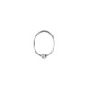 Single Torc, anneau de gland avec boule en métal 3,5cm