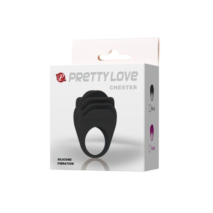 Pretty Love Anneau Vibrant Chester Couleur Noire
