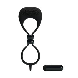Pretty Love Anneau Vibrant Locker Couleur Noir