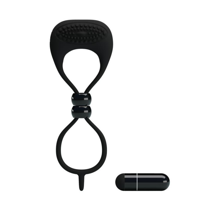Pretty Love Anneau Vibrant Locker Couleur Noir