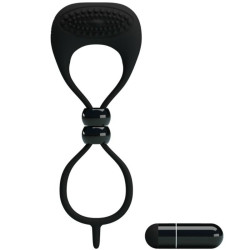 Pretty Love Anneau Vibrant Locker Couleur Noir
