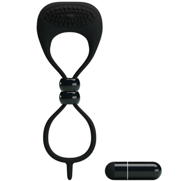 Pretty Love Anneau Vibrant Locker Couleur Noir