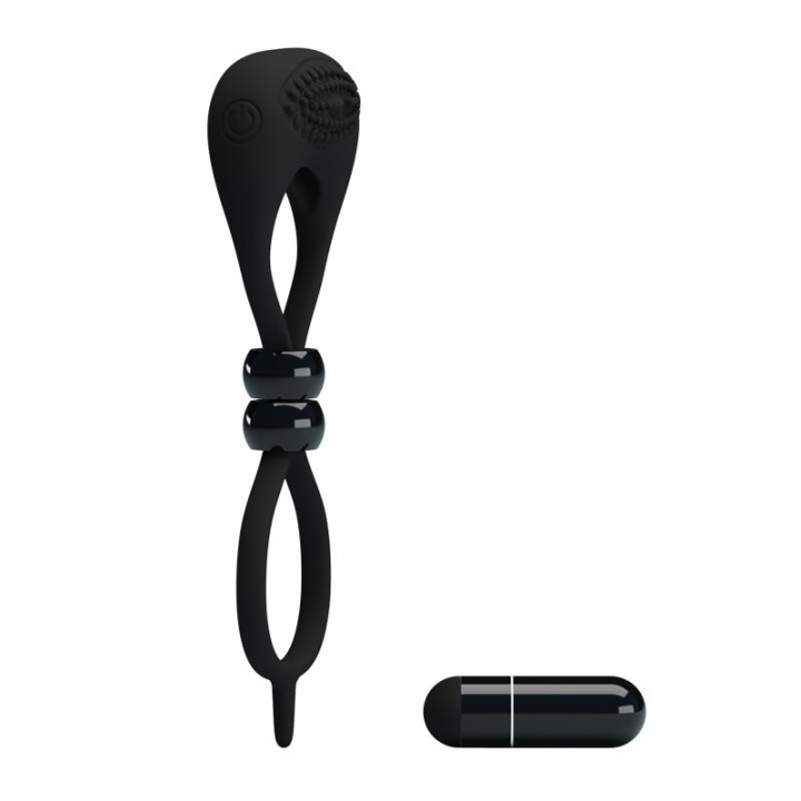 Pretty Love Anneau Vibrant Locker Couleur Noir