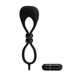 Pretty Love Anneau Vibrant Locker Couleur Noir