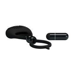Pretty Love Anneau Vibrant Locker Couleur Noir