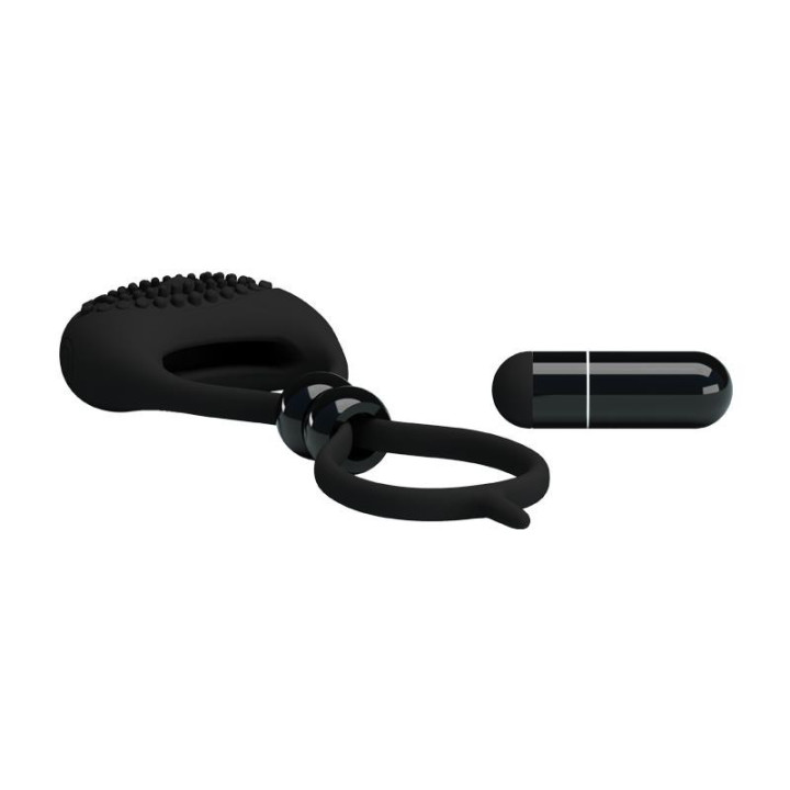 Pretty Love Anneau Vibrant Locker Couleur Noir