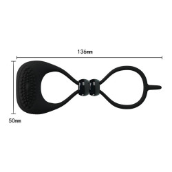 Pretty Love Anneau Vibrant Locker Couleur Noir