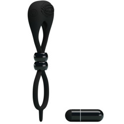 Pretty Love Anneau Vibrant Locker Couleur Noir