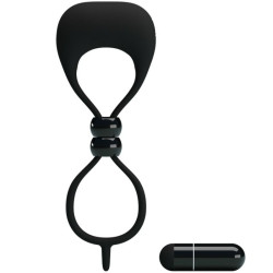 Pretty Love Anneau Vibrant Locker Couleur Noir