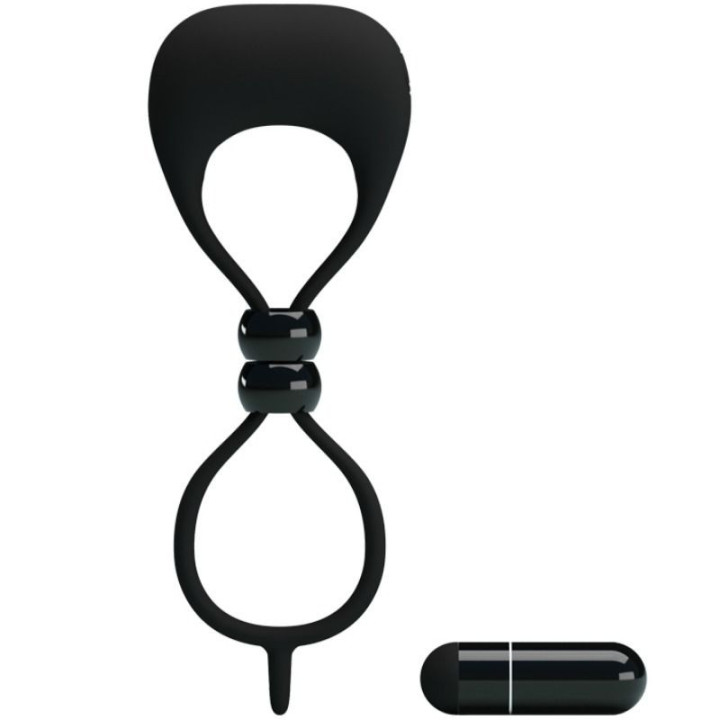Pretty Love Anneau Vibrant Locker Couleur Noir