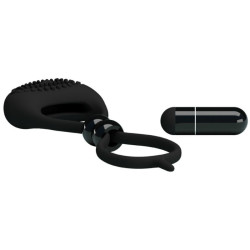 Pretty Love Anneau Vibrant Locker Couleur Noir
