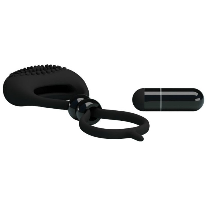 Pretty Love Anneau Vibrant Locker Couleur Noir