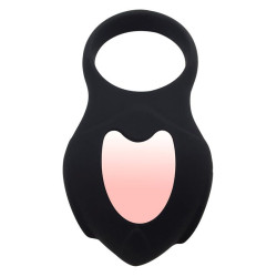 Darkblack Anneau Vibrant avec Led Contrôle à Distance USB Silicone