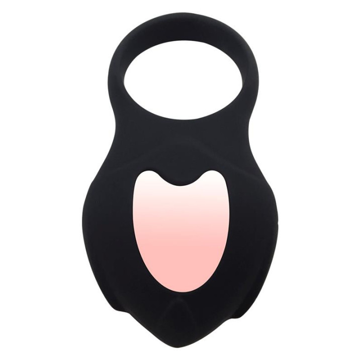Darkblack Anneau Vibrant avec Led Contrôle à Distance USB Silicone