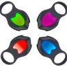 Darkblack Anneau Vibrant avec Led Contrôle à Distance USB Silicone