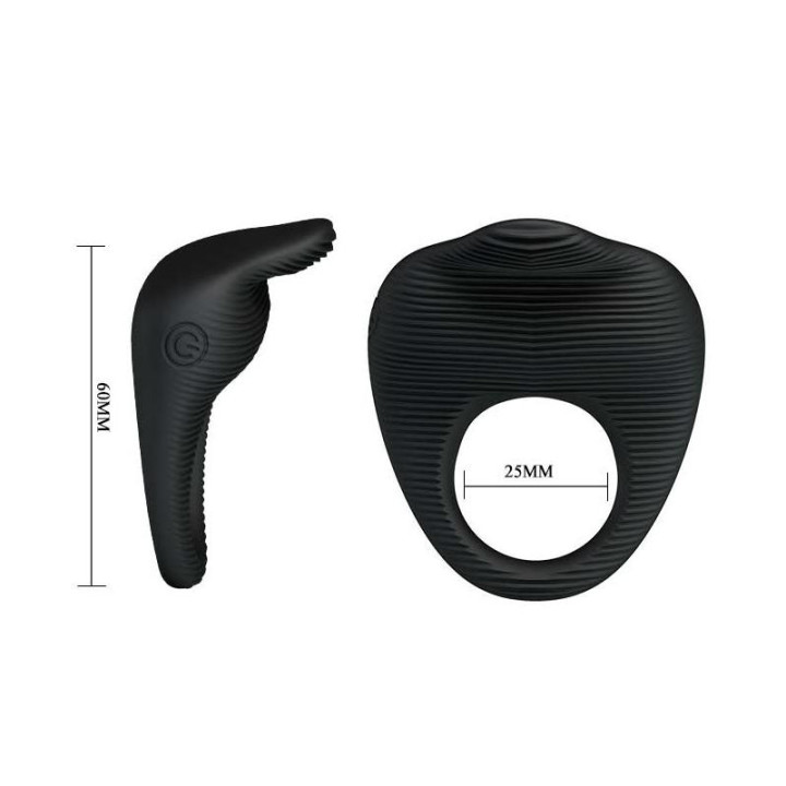 Thimble, cockring vibrant avec stimulateur de clitoris