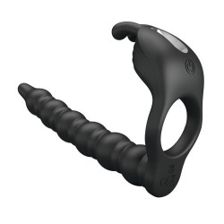 Cockring vibrant et stimulateur couple
