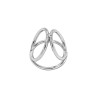 Triple Ring, cockring métal 3 anneaux 4,5/3,2/3,7cm