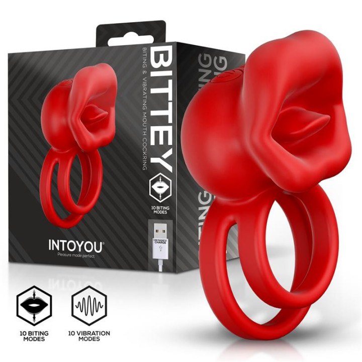 Bittey Anneau Vibrant avec Mordillage