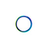 Rainbow Ring, cockring métal irisé 3,8cm