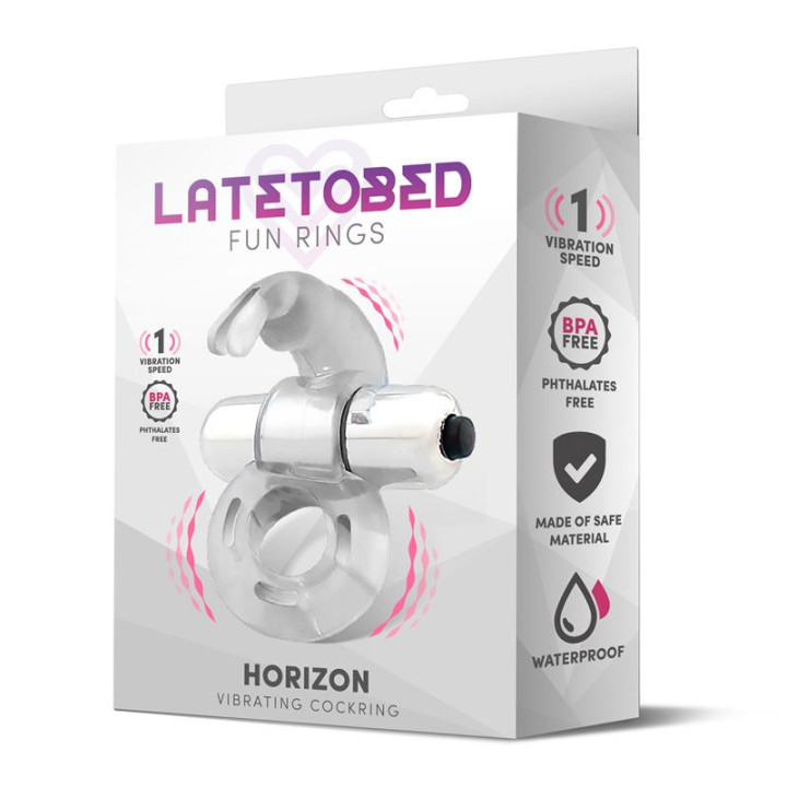Horizon Anneau Vibrant avec Lapin Transparent