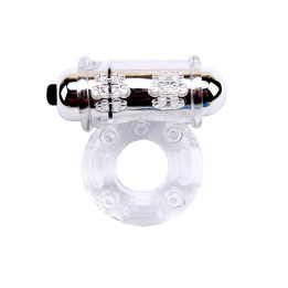 Anneau Vibrant pour le Pénis Bull Ring Transparent