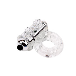 Anneau Vibrant pour le Pénis Bull Ring Transparent