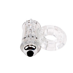 Anneau Vibrant pour le Pénis Bull Ring Transparent