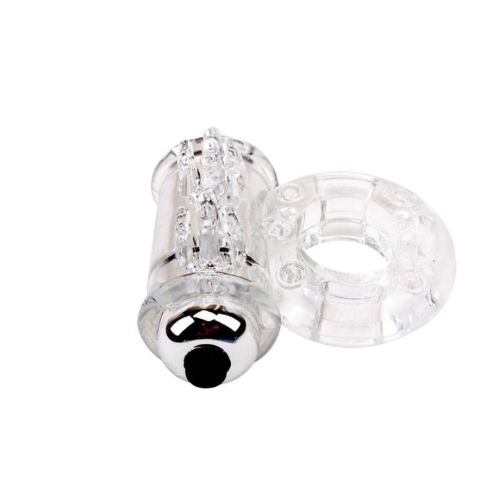 Anneau Vibrant pour le Pénis Bull Ring Transparent