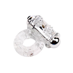 Anneau Vibrant pour le Pénis Bull Ring Transparent