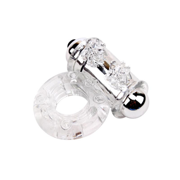 Anneau Vibrant pour le Pénis Bull Ring Transparent