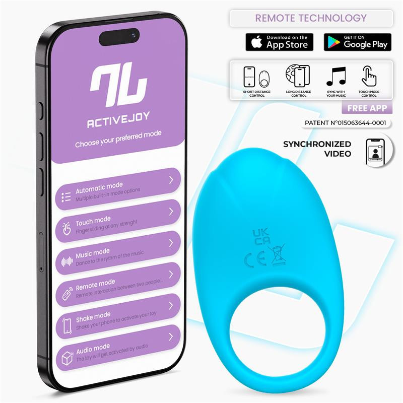 Ringo Anneau Vibrant avec APP Unibody Bleu
