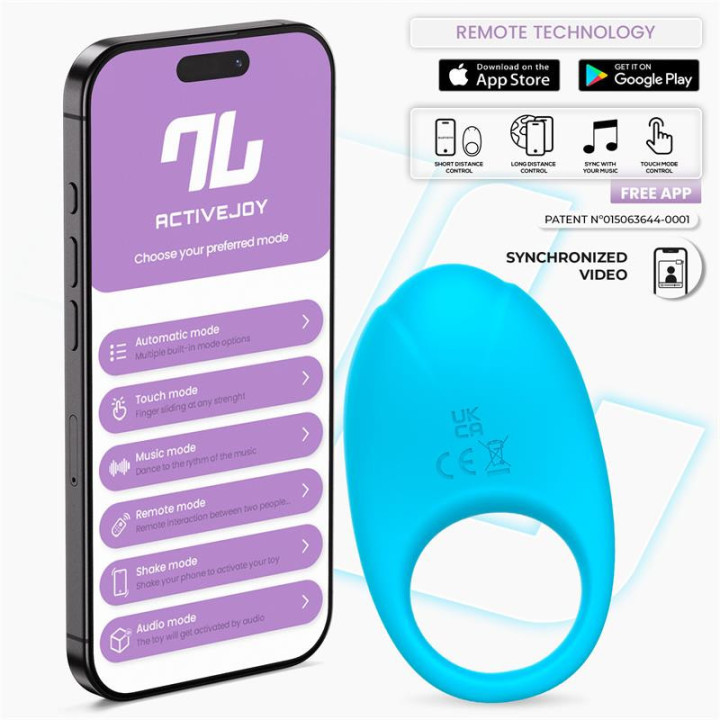 Ringo Anneau Vibrant avec APP Unibody Bleu