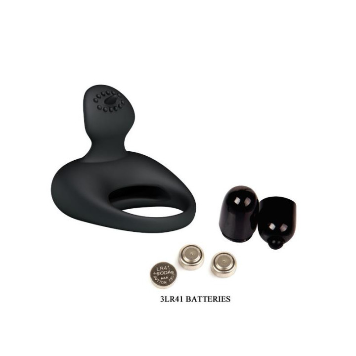 Stimulating Tonguo, cockring vibrant avec stimulateur de clitoris