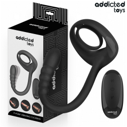ADDICTED TOYS - ANNEAU PÉNITENTIAIRE VIBRANT POUR POINT P AVEC TÉLÉCOMMANDE