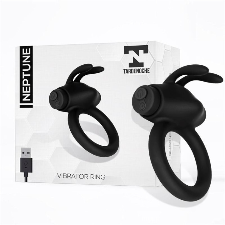 Neptune Anneau Vibrant Silicona Rechargeable USB