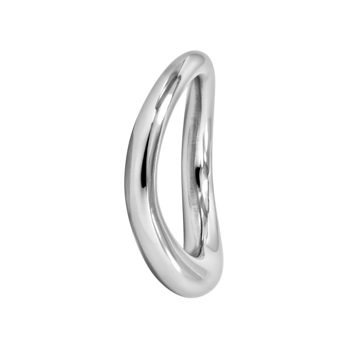 Yoke, cockring métal forme ergonomique diamètre 4,4cm