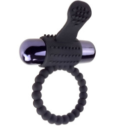 Fantasy C-Ringz Super Anneau Vibrant en Silicone Noir