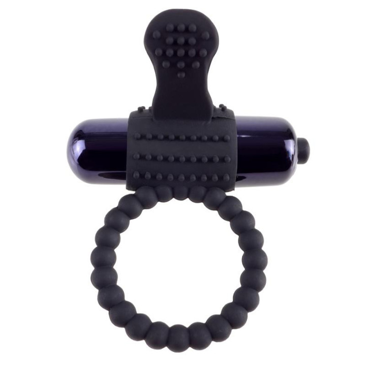 Fantasy C-Ringz Super Anneau Vibrant en Silicone Noir