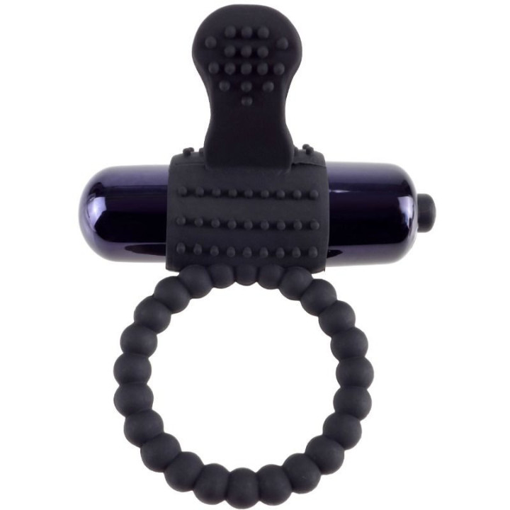 Fantasy C-Ringz Super Anneau Vibrant en Silicone Noir
