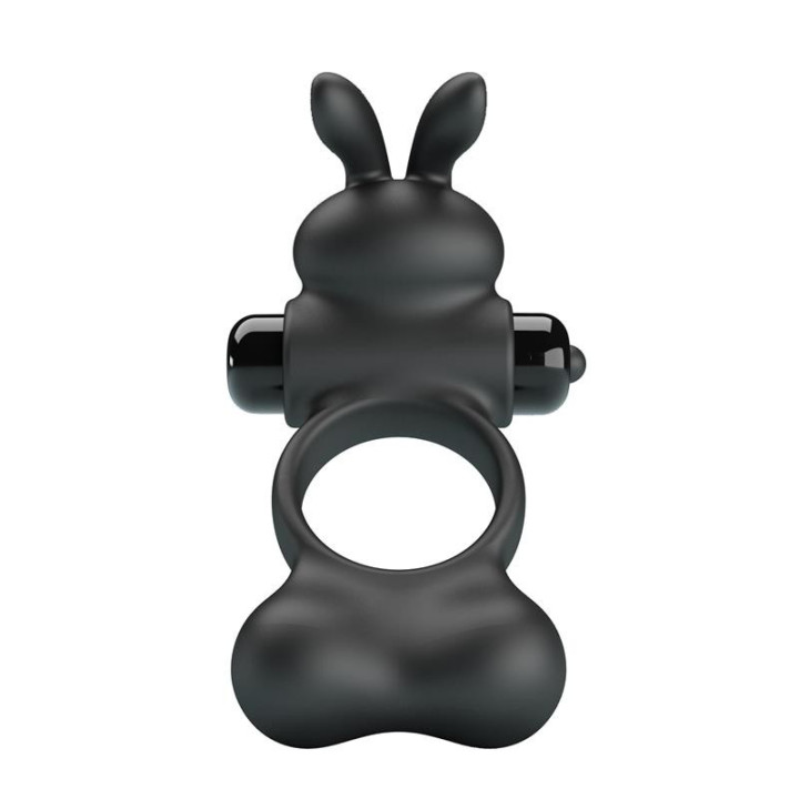 Yusuf - Cockring vibrant billes lestées + rabbit