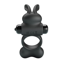 Yusuf - Cockring vibrant billes lestées + rabbit