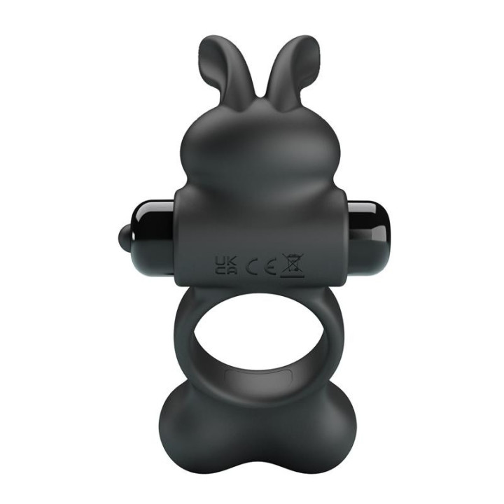 Yusuf - Cockring vibrant billes lestées + rabbit