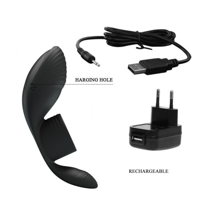 Anneau Pénien Vibrant USB Silicone