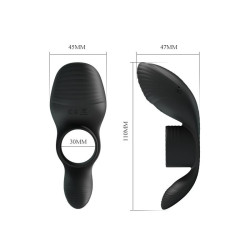 Anneau Pénien Vibrant USB Silicone