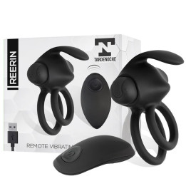 Reerin Anneau Vibrant USB Double Contrôle à Distance USB Silicone