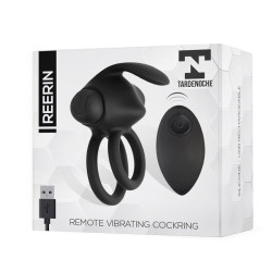 Reerin Anneau Vibrant USB Double Contrôle à Distance USB Silicone