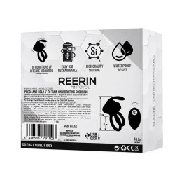 Reerin Anneau Vibrant USB Double Contrôle à Distance USB Silicone