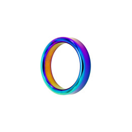 Rainbow Ring, cockring métal irisé 4,7cm